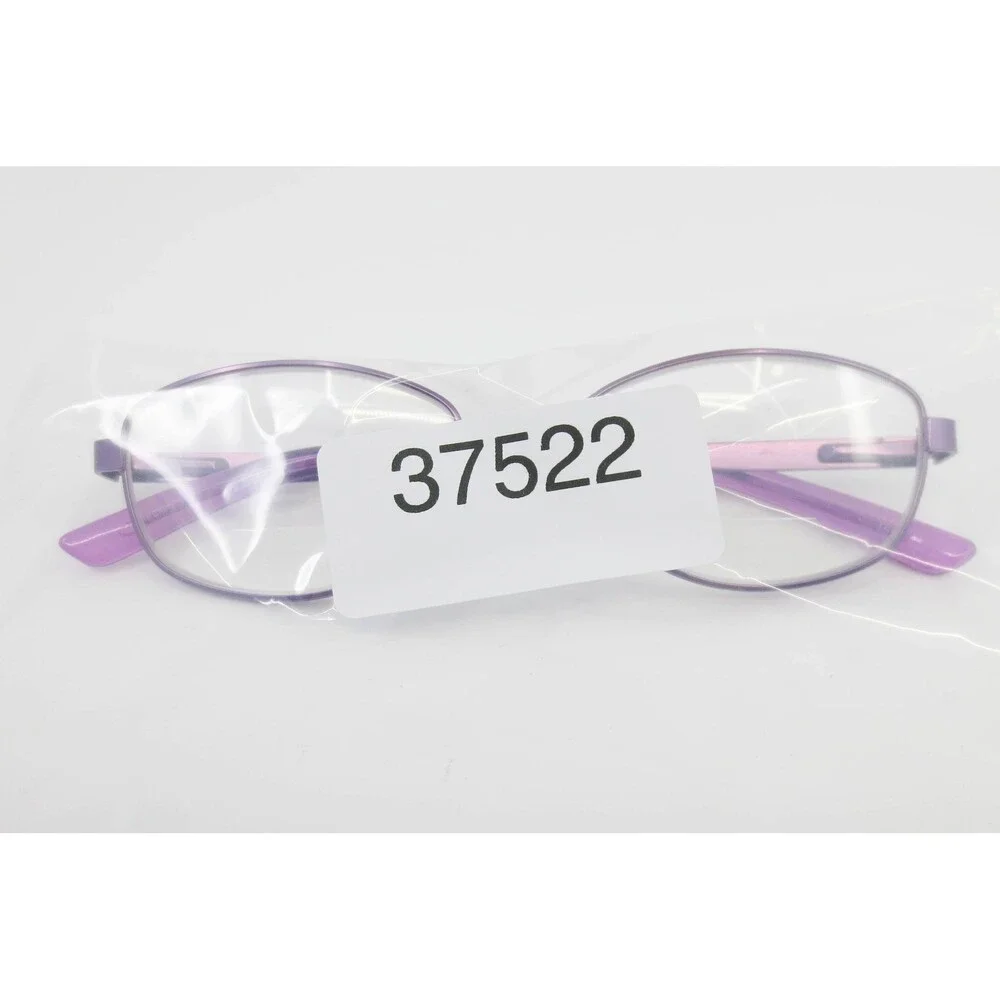 WM 6102 PU Purple Metal Oval Eyeglass Frames 53-17-140 Women Eyewear